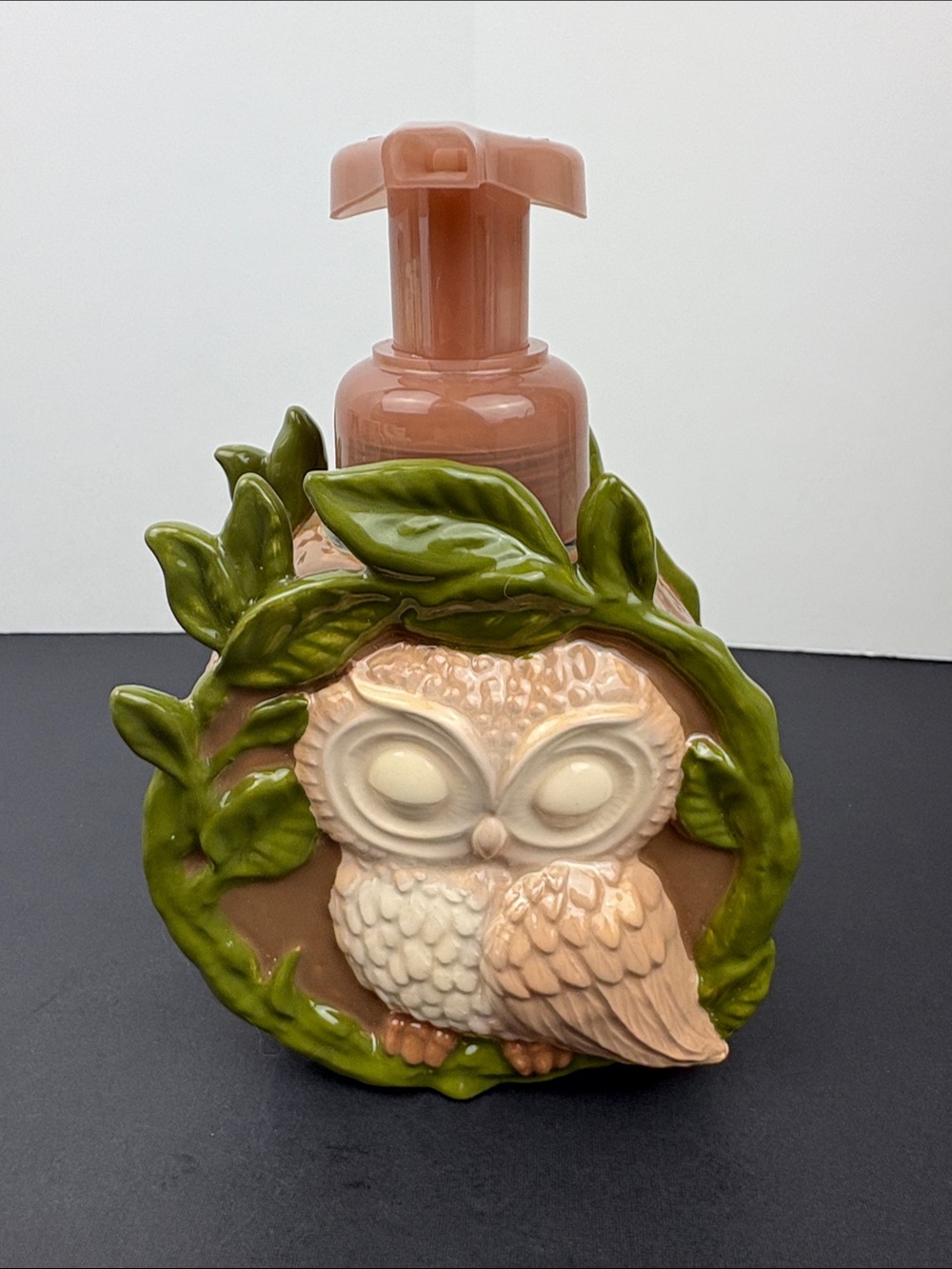 Bath & Body Works Sleeping Owl Ceramic Soap Dispenser